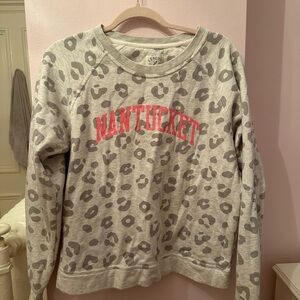 Gray Leopard Nantucket Sweatshirt